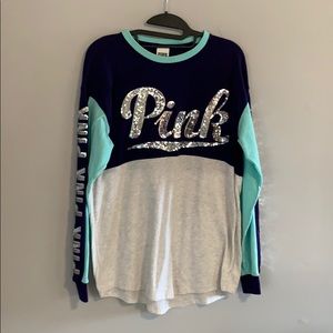 PINK Victoria’s Secret, dark blue, mint grn, grey